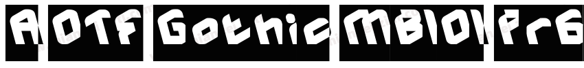 A OTF Gothic MB101 Pr6N字体转换